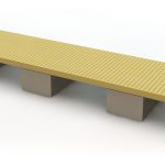 Flytbrygga med betongpontoner 12 m