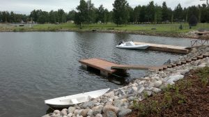 Trä- och betongbrygga 6 m - HF Bryggan