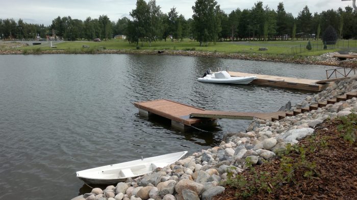 Trä- och betongbrygga 6 m - HF Bryggan