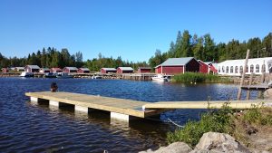 Trä- och betongbrygga 12 m - HF Bryggan