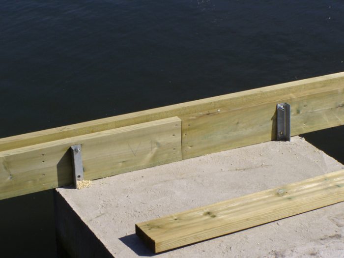 Betongponton med fäste