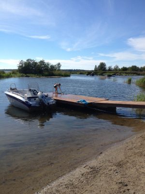 Flytbrygga HF 5+5 Great med badstege- HF Bryggan