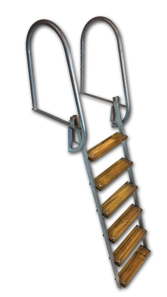 Badstege 6 steg. Vikbar  <b>*FRAKTFRITT*</b>